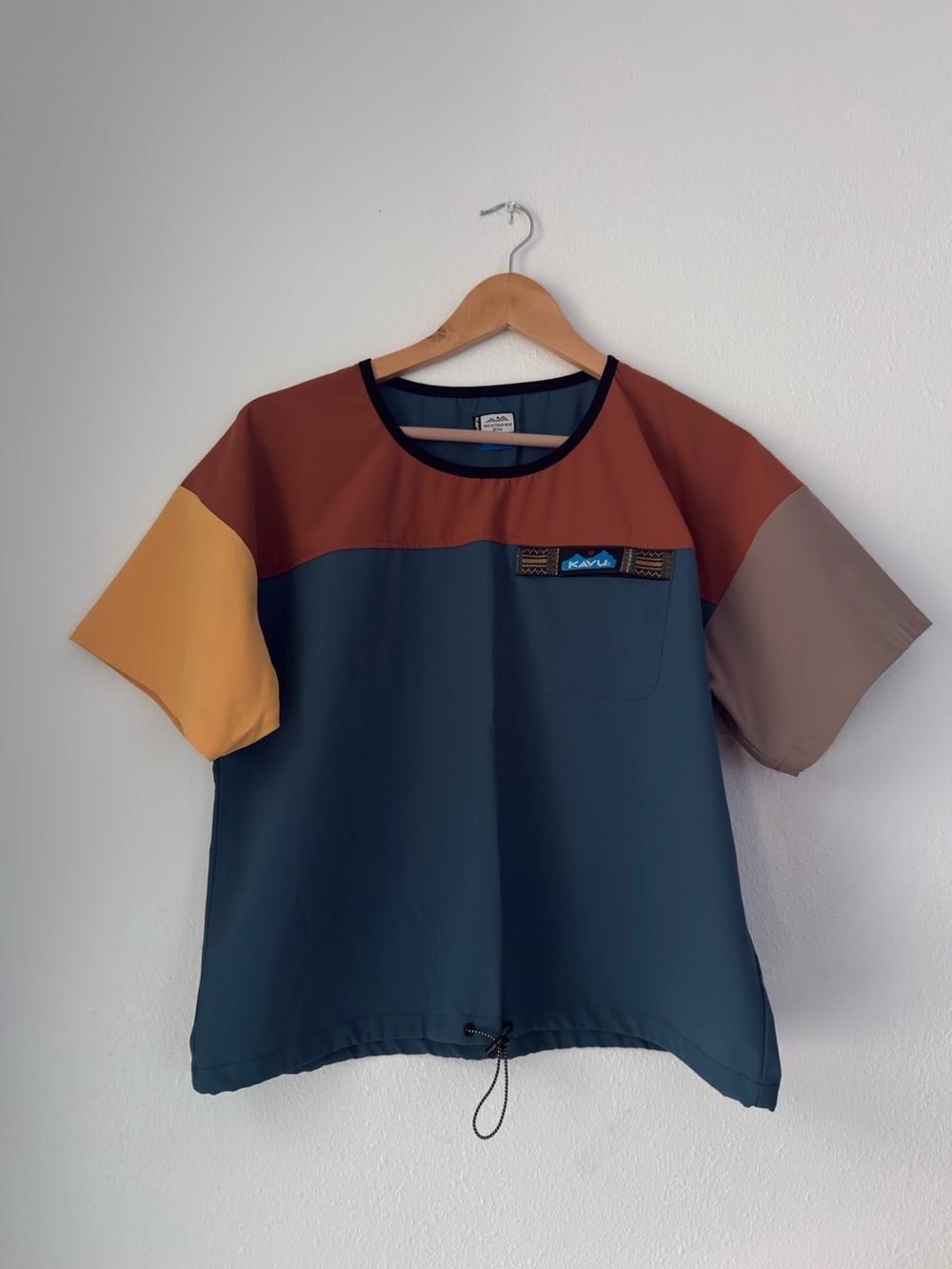 Kavu Tempe Shirt Large Mesa Trek Colorblock Outdoor Hiking Casual Trail Camp